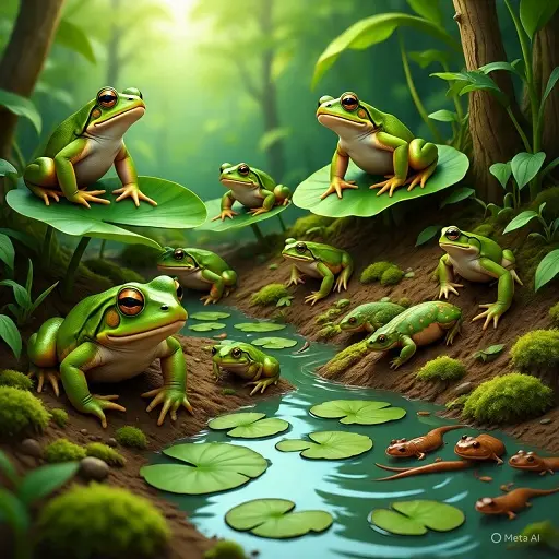 Amphibians for kids – pictures & audio