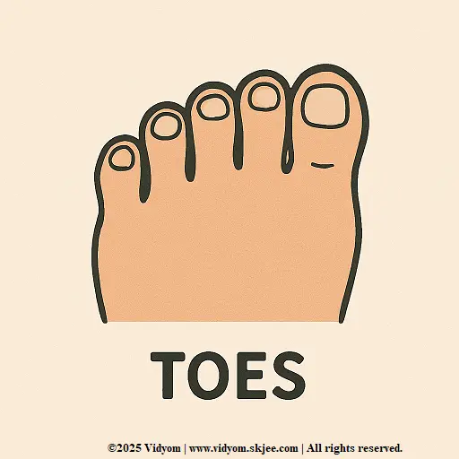 Toes illustration
