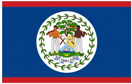 learn country flags - Belize flag