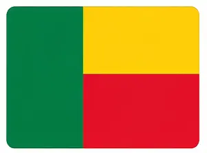 learn country flags - Benin flag
