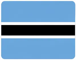 learn country flags - Botswana flag