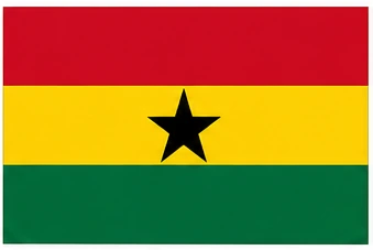 country flag names - Ghana flag