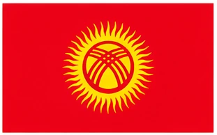 flag learning for kids - Kyrgyzstan flag