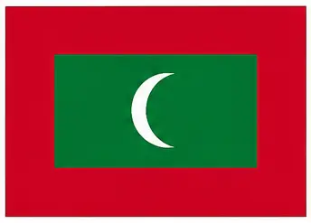 world flag names - Maldives flag