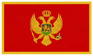learn flags of countries - Montenegro flag