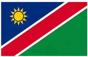 learn flags of countries - Namibia flag