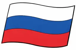 country flags for kids - Russia flag