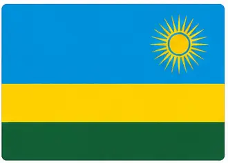 easy country flags - Rwanda flag