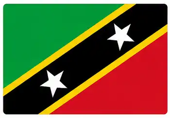 easy country flags - Saint Kitts and Nevis flag