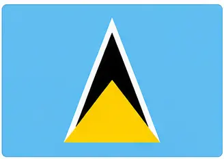 easy country flags - Saint Lucia flag