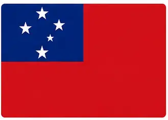 easy country flags - Samoa flag