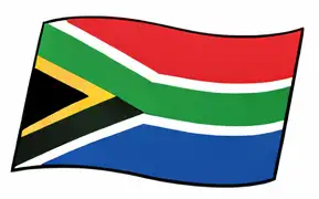 country flags for kids - South Africa flag