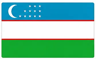 complete country flags - Uzbekistan flag
