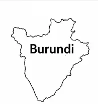 Burundi map outline for kids