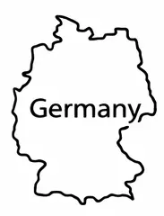 Germany map outline for kids