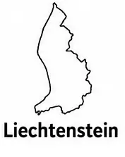 Liechtenstein map outline for kids