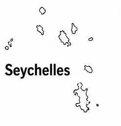 Seychelles map outline for kids