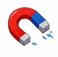 Colorful magnet learning illustration for children