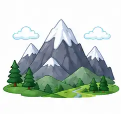Mountain facts for kids icon