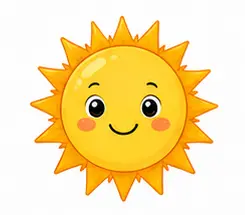 Sun facts for kids icon