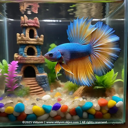 Betta (Siamese fighting) picture card with play audio button