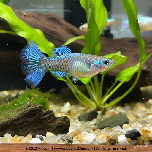 Guppy aquarium pet picture card with play audio button