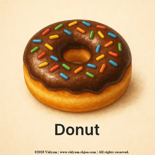 Food items for kids – donut with icing