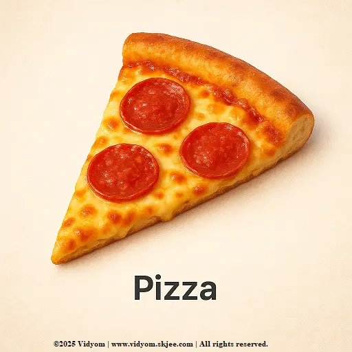 Food items for kids – pizza with cheese and toppings