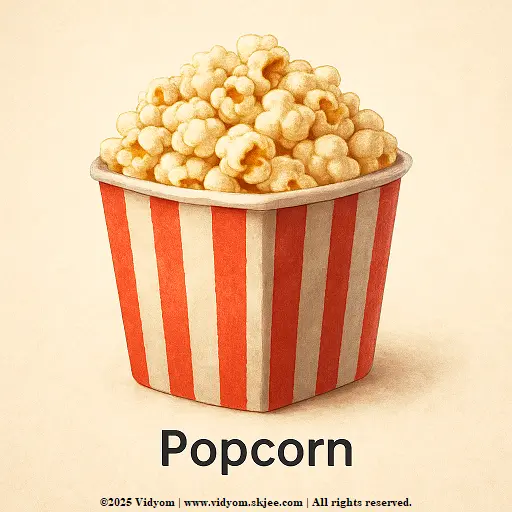 Food items for kids – tub of popcorn