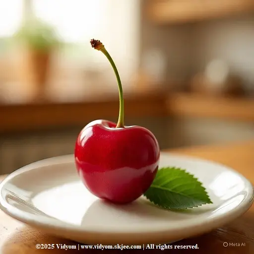 Cherry fruit for kids – fruits for kids card