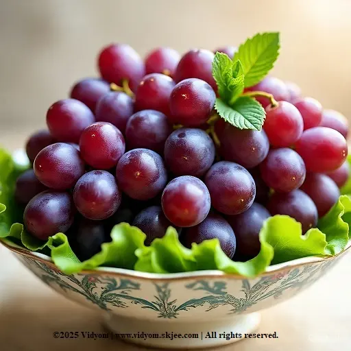Grapes in bunch – fruits for kids picture card