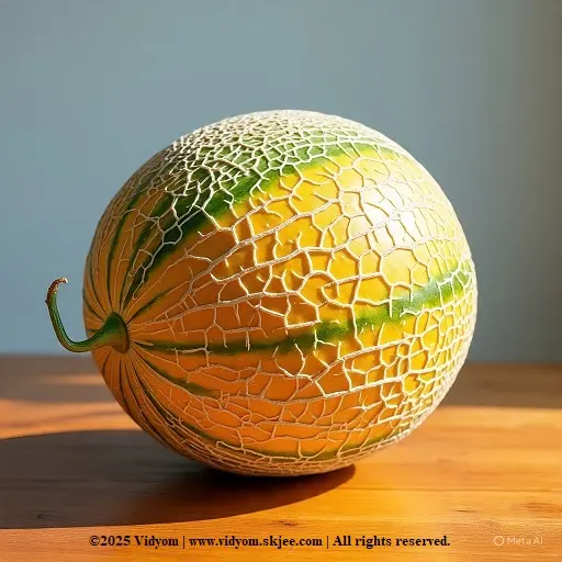 Muskmelon slice drawing