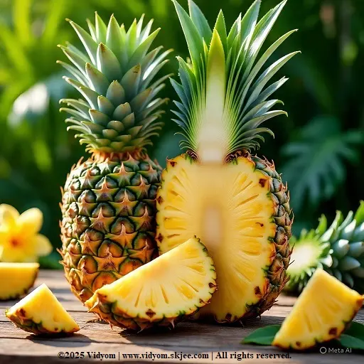 Pineapple picture for fruits for kids lesson