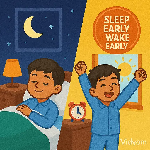 Sleep early and wake up early