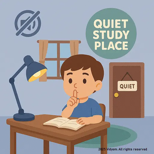 Keep a quiet study place
