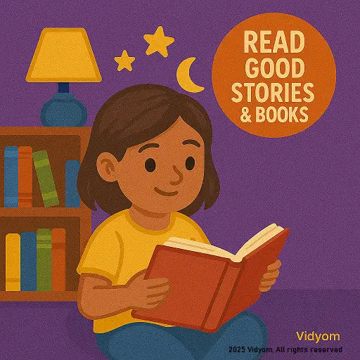 Study habits for kids – read good stories and books