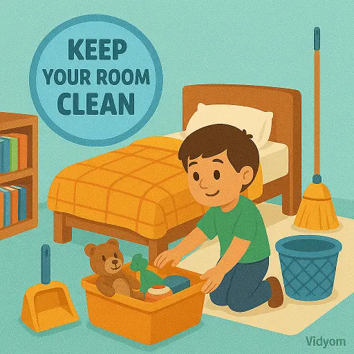 Good manners at home for kids – keep your room clean
