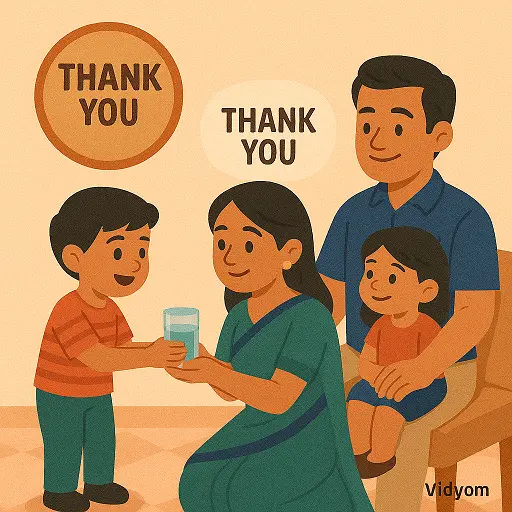 Say thank you to family