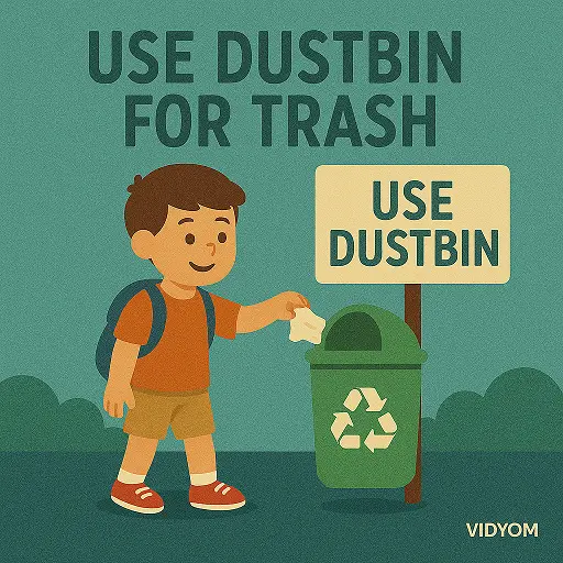 Use dustbin for trash