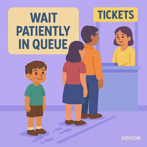 Wait patiently in queue