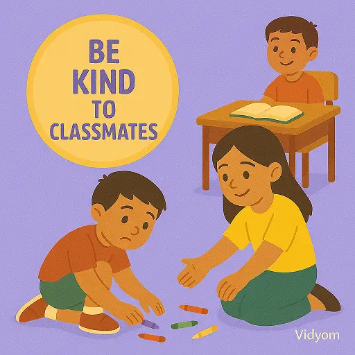 Good manners at school for kids – be kind to classmates
