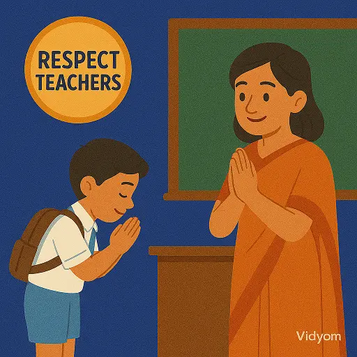 Good manners at school for kids – respect your teachers