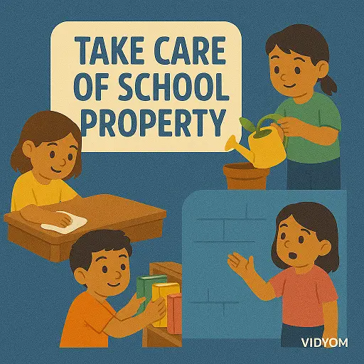 Take care of school property