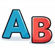 Alphabet icon for kids learning site