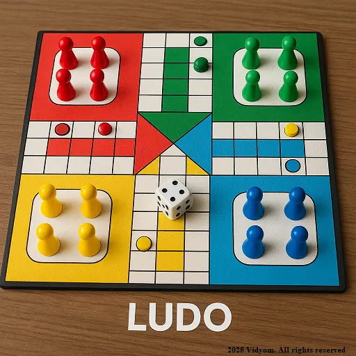 Fun Indoor Games for Kids: Ludo board game picture