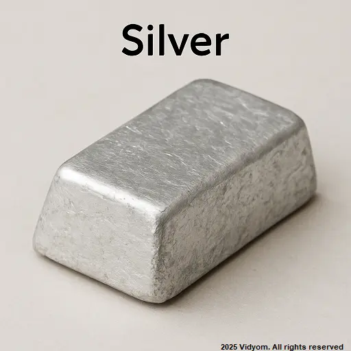 Learn Metals for Kids – Silver metal picture