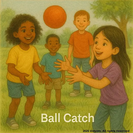 Friends playing ball catch