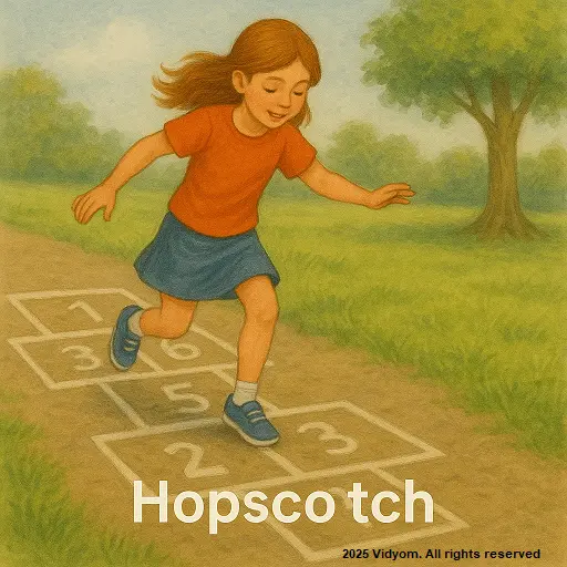 Outdoor Games for Kids: hopscotch number jumping game