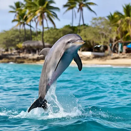 sea animals for kids: Dolphin picture with play audio (Lesson 1)