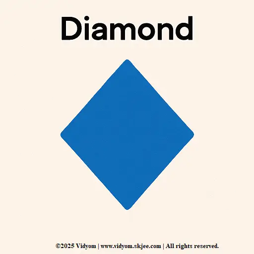 Diamond shape illustration for kids